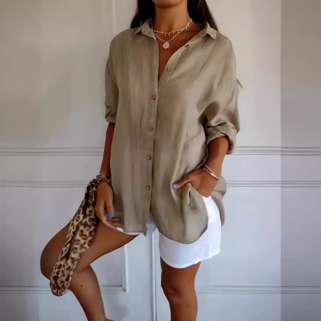 Pleated Lapel Shirt - Noticed One