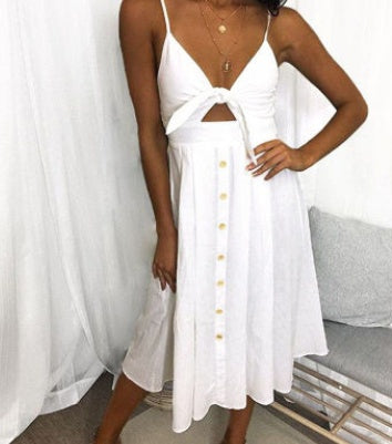 Summer Backless Sheath Dress - Noticed One