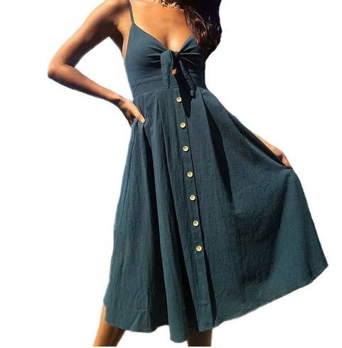 Summer Backless Sheath Dress - Noticed One