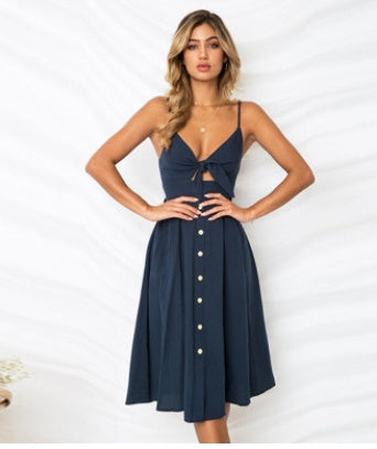 Summer Backless Sheath Dress - Noticed One