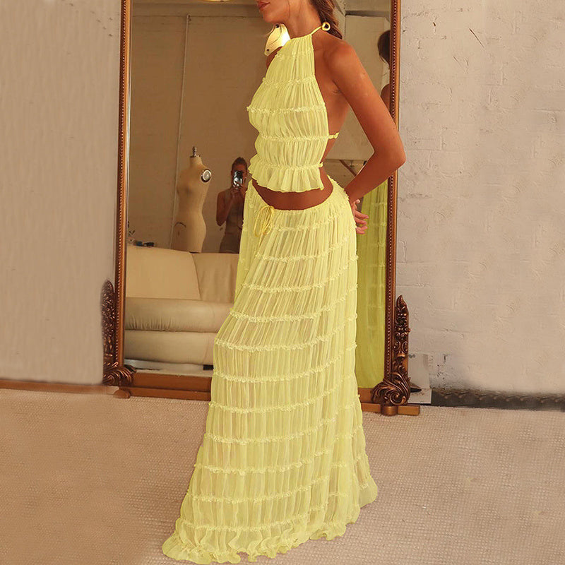 2-Piece Halter Dress Set - Noticed One