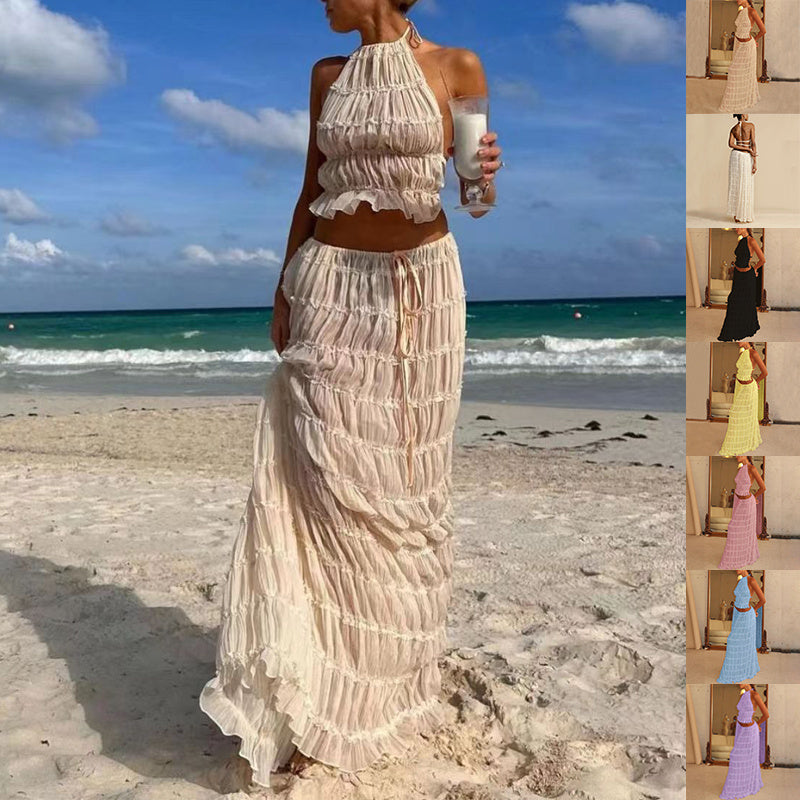 2-Piece Halter Dress Set - Noticed One