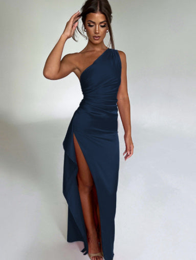 Satin Slit Dress - Noticed One