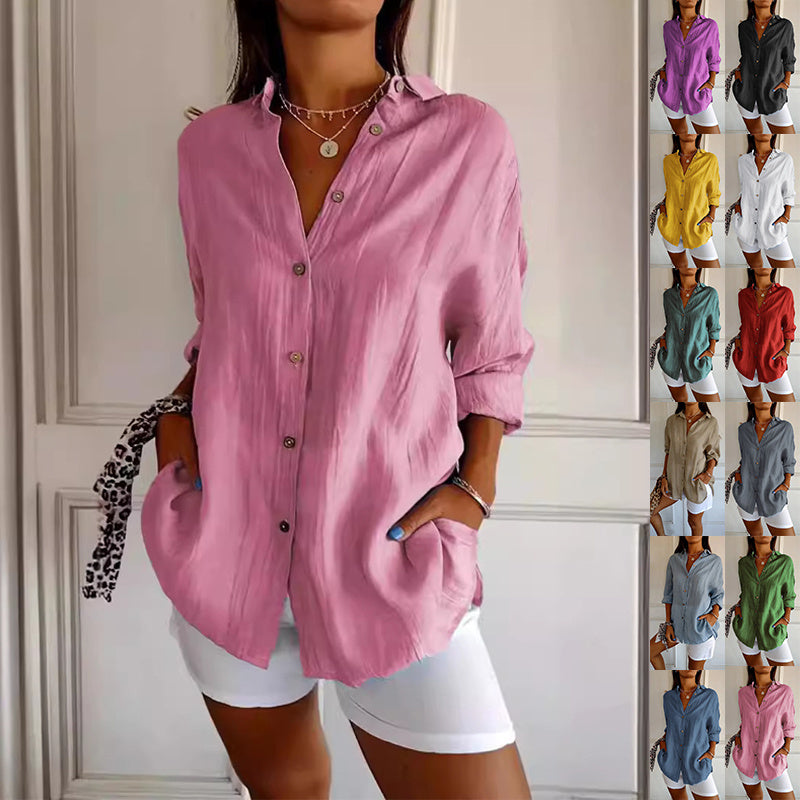Pleated Lapel Shirt - Noticed One