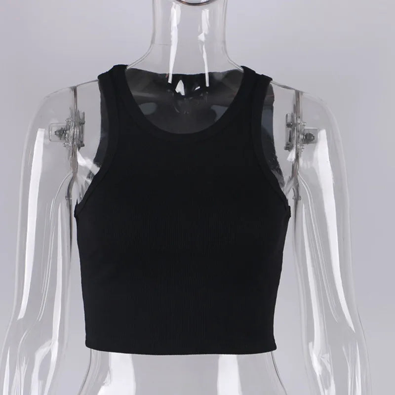 Ribbed Knit Crop Tank - Noticed One