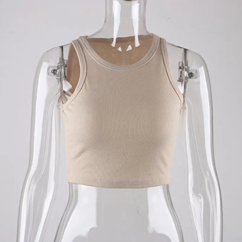 Ribbed Knit Crop Tank - Noticed One