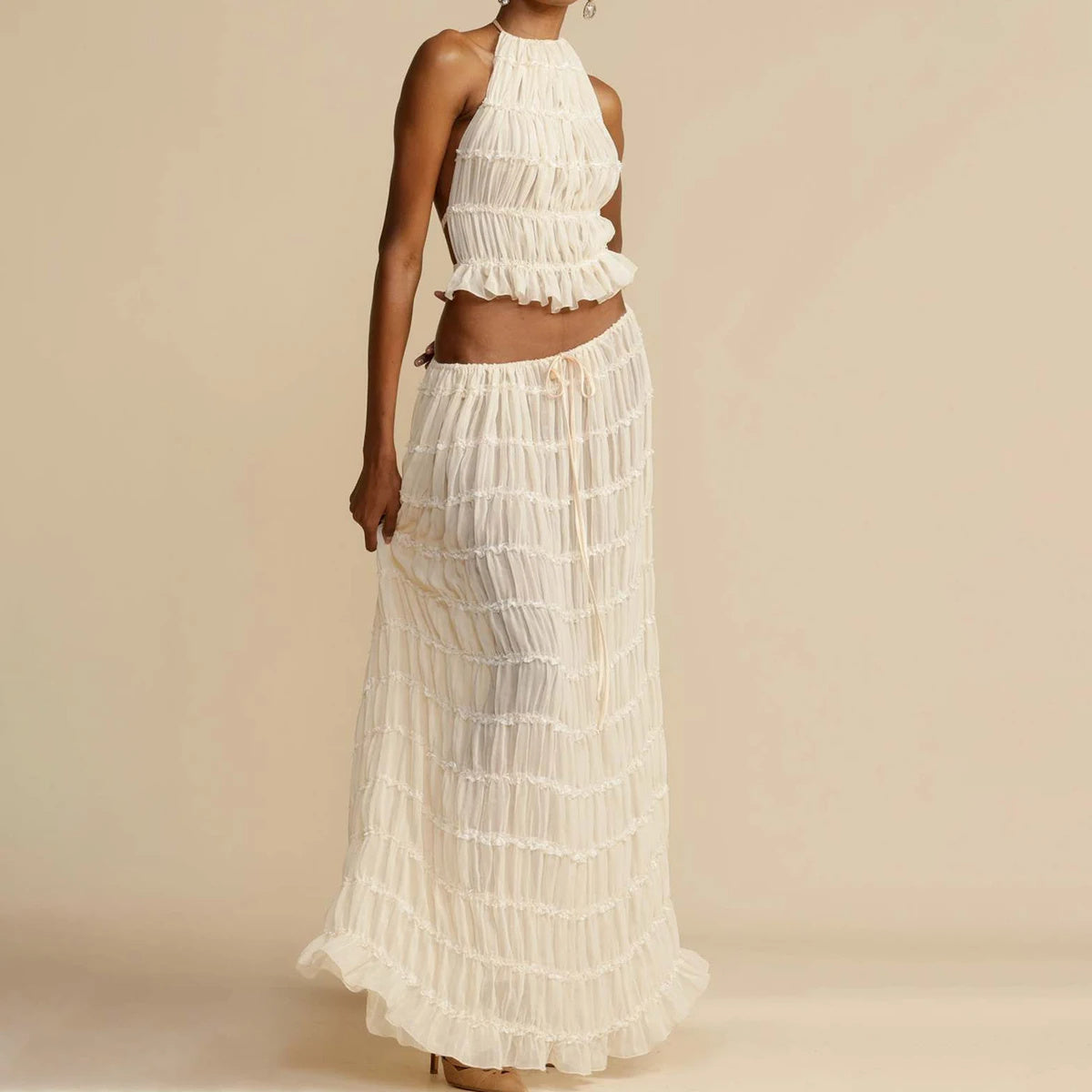 2-Piece Halter Dress Set - Noticed One