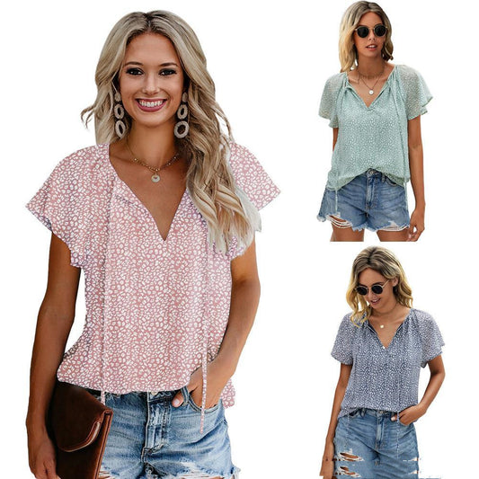 Printed Lotus Summer Blouse - Noticed One