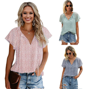 Printed Lotus Summer Blouse - Noticed One