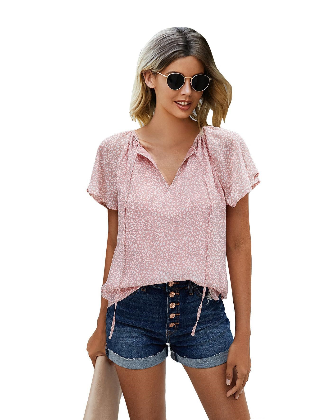Printed Lotus Summer Blouse - Noticed One