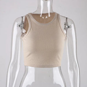 Ribbed Knit Crop Tank - Noticed One