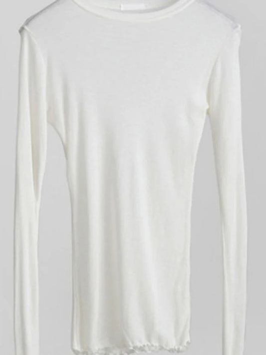 Sheer Stretch Long Sleeve T-Shirt - Noticed One