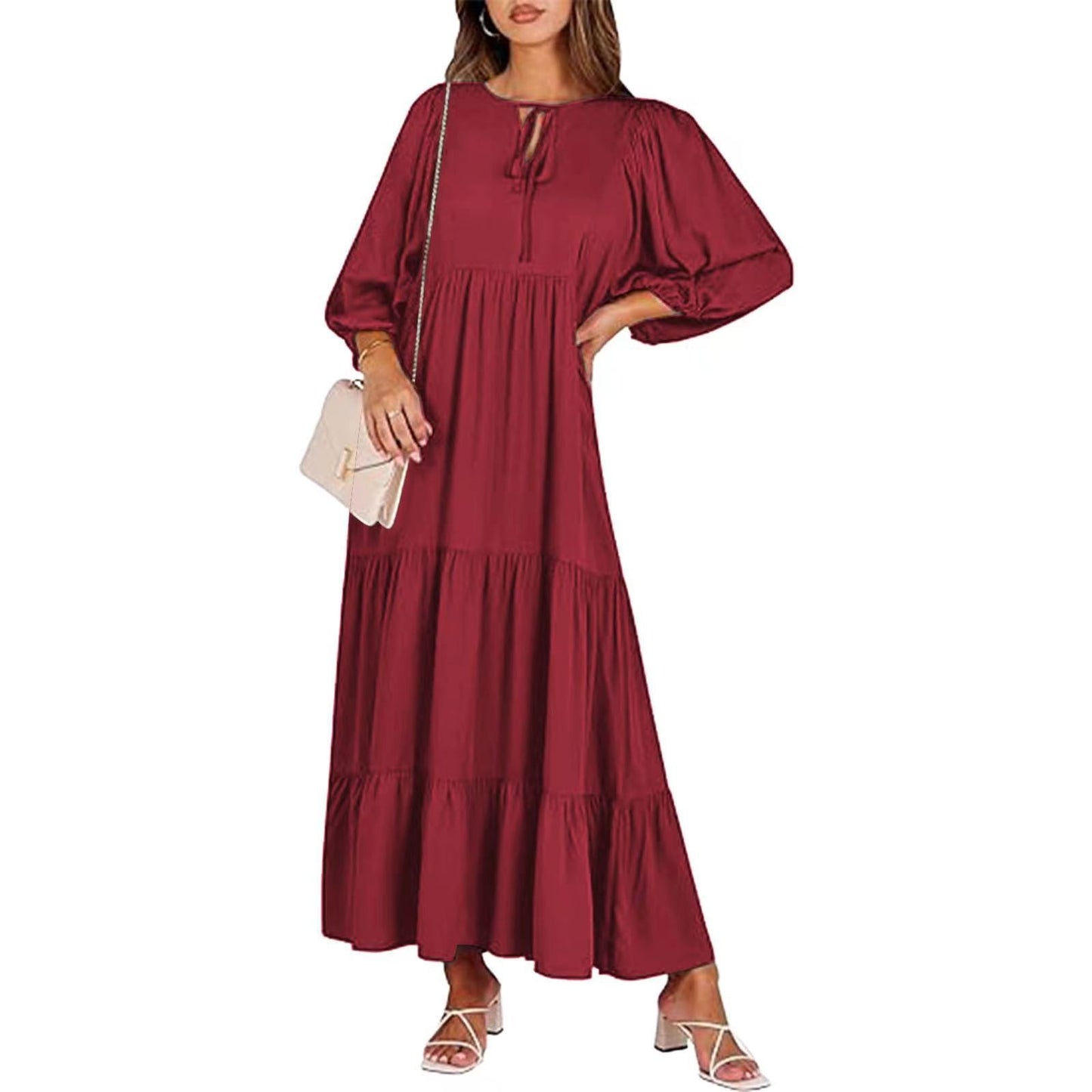 Boho Floral V-Neck Maxi Dress - Noticed One